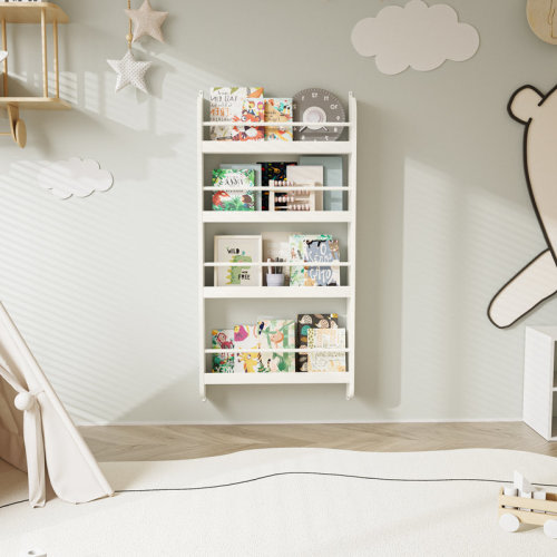 Isabelle & Max™ 43.9'' H X 22.44'' W Kids Floating Bookshelf, Nursery Bookshelf For Toddler Room | Wayfair