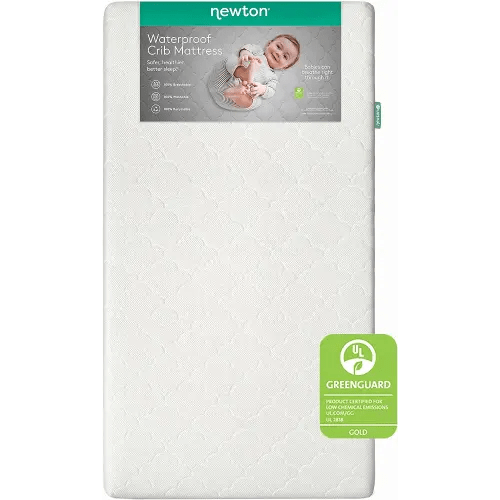 Newton Baby Crib Mattress - Waterproof Infant & Toddler Mattress, Baby Bed Mattress for Crib, Dual-Layer, Safe, Breathable & Washable Crib Mattress from Cover to Core, Deluxe 5.5 Inch-Cushion, White