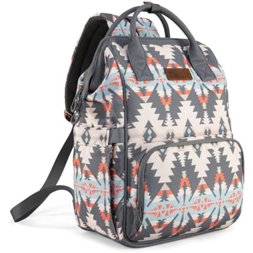 Wrangler Callie Diaper Bag Backpack with Stroller Straps Multifunction Baby Travel Bag WG2210-9110GY
