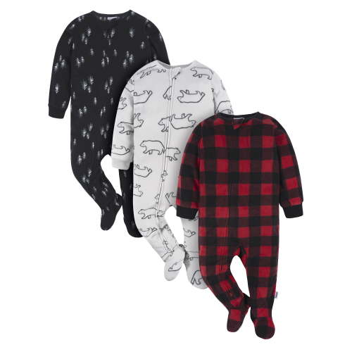 Gerber Microfleece Blanket Sleeper Pajamas - Sizes 0/3M-5T