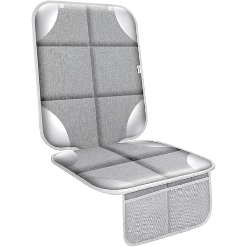 Meolsaek Car Seat Protector for Child Car Seat, 600d Fabric Waterproof Car Seat Cover with Non-Slip Backing, Under Baby Car Seat from Pressure Marks
