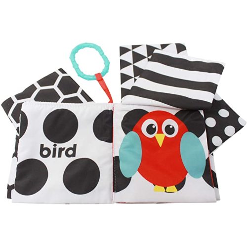Sassy Peek-A-Boo Activity Book | Developmental Book for Babies with High Contrast and Crinkle Pages | for Ages Newborn and Up