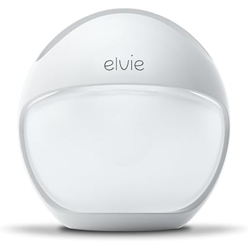 Elvie Curve Manual Wearable Breast Pump | Hands-Free, Kick-Proof, Portable Silicone Pump That Can Be Worn in-Bra for Gentle, Natural Milk Expression | Breast Feeding Essentials