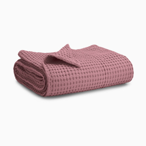 Waffle Weave Baby Blanket - Mauve