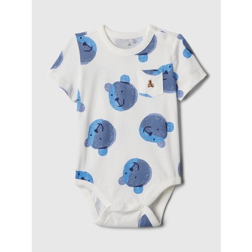 babyGap Mix & Match Bear Bodysuit in white