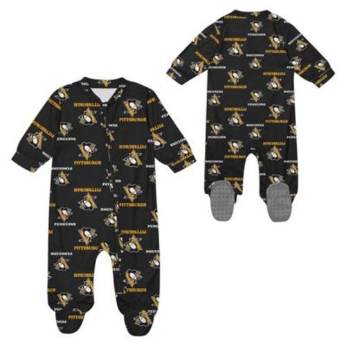 NHL Pittsburgh Penguins Infant Boys' Sleeper Bodysuit - 6-9M