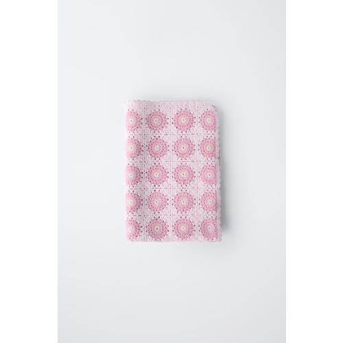 TEXTURED CROCHET FLOWER ROMPER - Fuchsia | ZARA United States