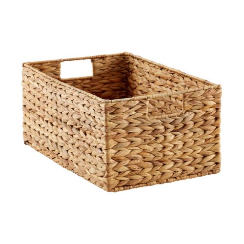 Medium Water Hyacinth Storage Bins with Handles | The Container Store