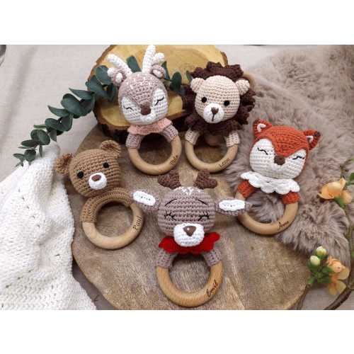Grasping toy | Teething ring | Rattle | Various motifs
