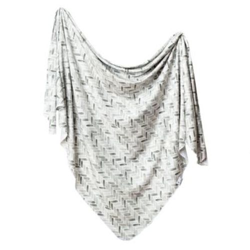 Copper Pearl Knit Swaddle Blanket - North