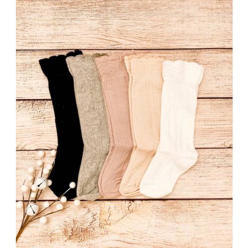 Baby Knee High Socks - Toddler Knee Highs - Ruffle Knee Highs - Baby Socks - Toddler Socks - Baby Tights