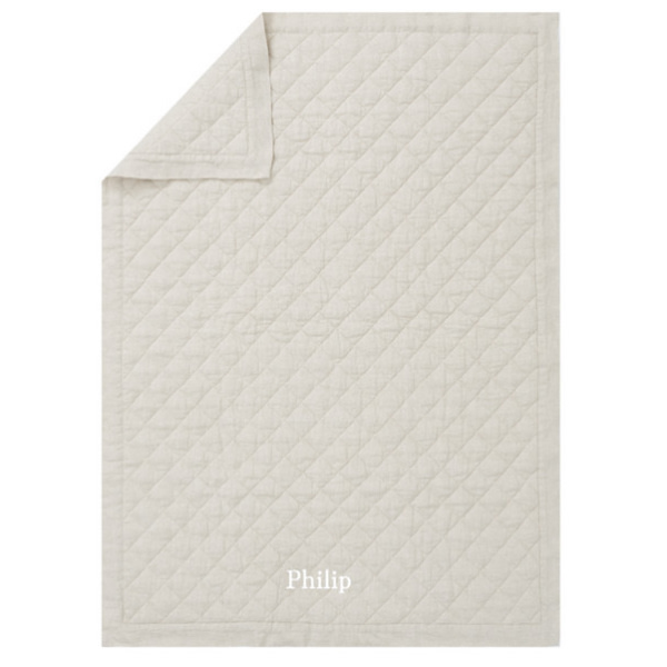 European Linen Baby Quilt | Pottery Barn Kids