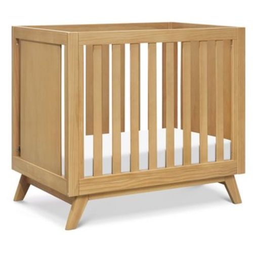 DaVinci Otto 3-in-1 Convertible Mini Crib with 4" Mattress - Greenguard Gold Certified - Walnut