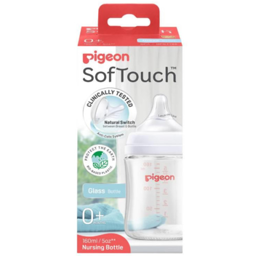 Buy Pigeon SofTouch Gen 3 Glass Bottle 0m+ 160ml Online at Chemist Warehouse®