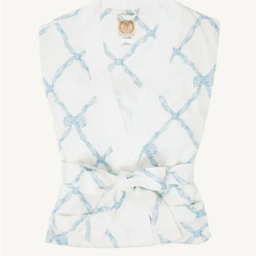 Ready or Not Robe (Women) - Buckhead Blue Belle Meade Bow- Size M