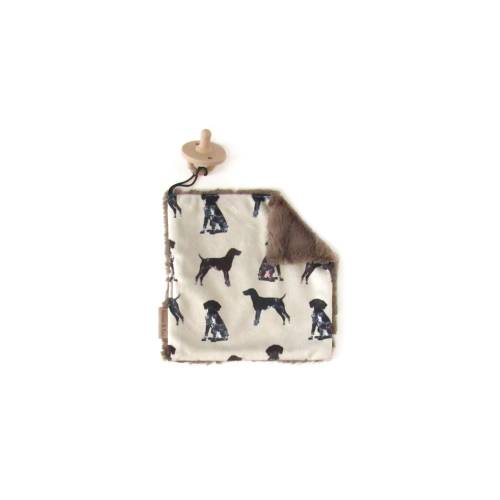 German Pointer Binky Blanket, German Shorthaired Pointer, Soft Dog Pacifier Holder, Soft Pacifier Lovey, Dog Pacifier Clip Pointer Baby Gift