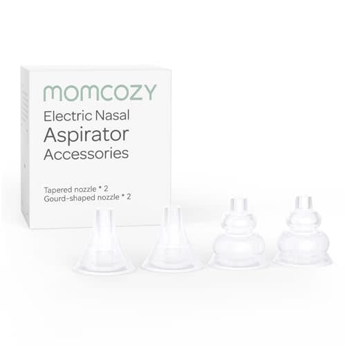 Momcozy Nasal Aspirator Replacement Head 4 Pcs, BPA Free Silicone Nozzle Tip 4 Pcs, for Momcozy Nasal Aspiraor Use Only