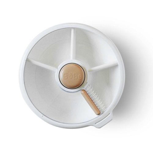 GoBe Kids' Large Snack Spinner Slide Lunch Food Storage Container - Milk Tea