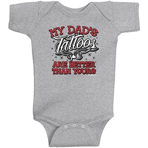 Threadrock Baby Boys' My Dad's Tattoos are Better Than Yours Infant Bodysuit