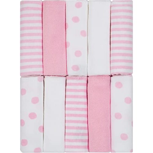 Just Born Boys and Girls Newborn Infant Baby Toddler Soft Bath Baby Washcloth Multi Pack