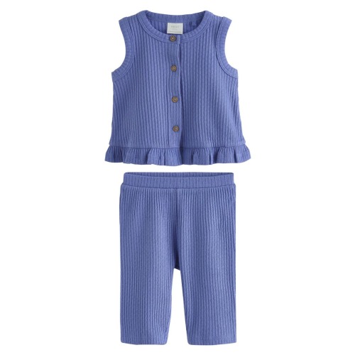 AOP Ribbed Vest & Pants Set