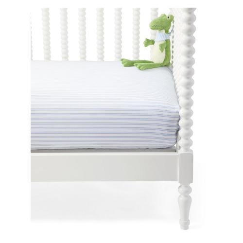 Oxford Stripe Crib Sheet | Serena and Lily