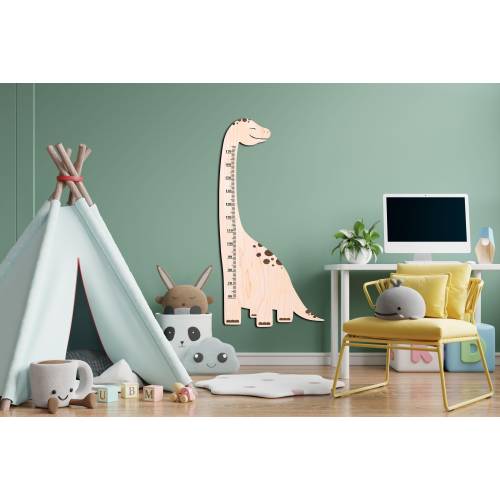 Dinosaur Growth Chart Personalized Ruler, Wooden Growth Chart, Personalized Height Chart, Wooden Nursery Decor, Height Chart for Kids Room
