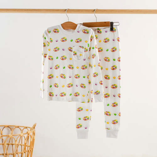 King Cake Organic Cotton Kids Mardi Gras Pajamas
