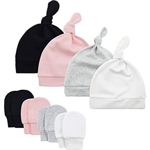 American Trends Baby Hat Mittens Newborn Hats for Boys Baby Hats 0-6 Months Winter Beanie Caps