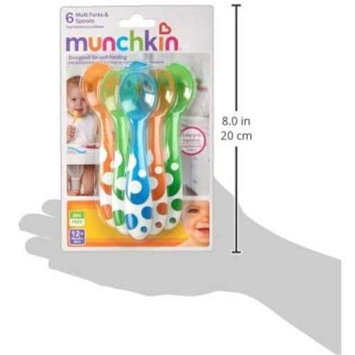Munchkin® Multi™ Toddler Forks and Spoons, 6 Pack - 6 Count (Pack of 1)