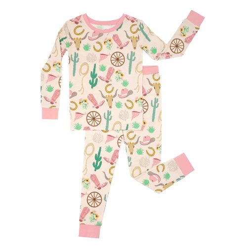Little Sleepies Two-Piece Pajama Set for Boys & Girls, Soft Viscose from Bamboo Toddler Pajamas for Kids, Family Matching PJs