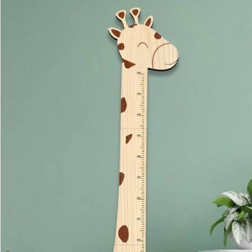 Personalized Wooden Giraffe Growth Chart Height Ruler