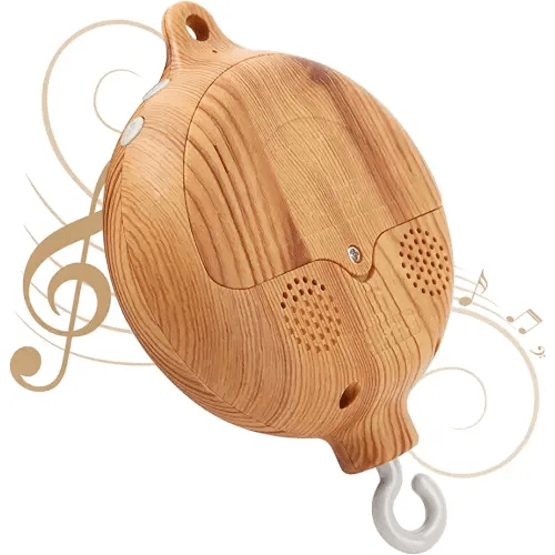 Baby Mobile Rotary Music Box Imitation Wood with Rotating Hook Crib Mobile Motor