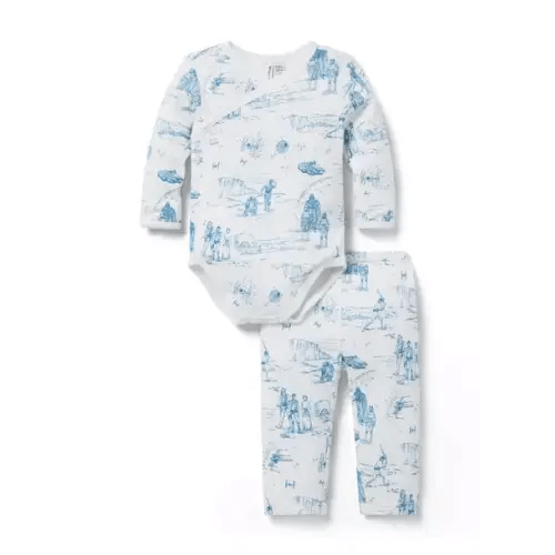 Newborn Jet Ivory STAR WARS STAR WARS Baby Toile Wrap Matching Set by Janie and Jack