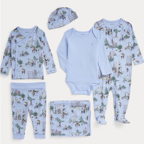 Polo Bear Cotton 6-Piece Gift Set