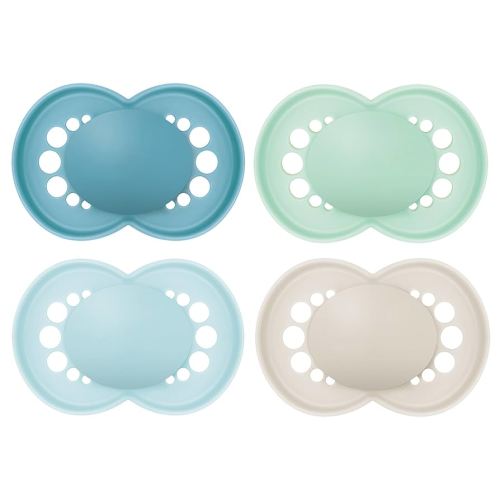MAM Original Matte Baby Pacifiers, Binky for 16+ Months, BPA-Free Silicone Nipple, Easy to Clean, Best for Breastfed Babies, Developed with Medical Experts, 4 Count Binkies