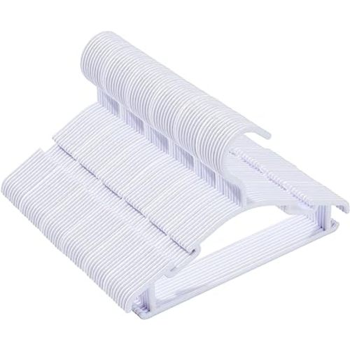 Baby Clothes Hangers,60 Pack White Kids Plastic Hangers for Closet,Toddler,Infant,Child,Newborn's Coat Hangers Ideal for Laundry and Nursery's Everyday Standard Use