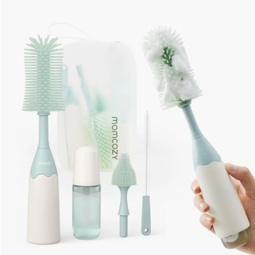 Momcozy Innovative Push-Press Design Bottle Brush Kit