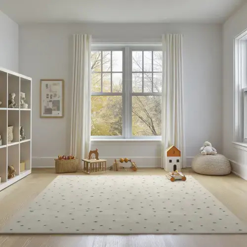 Stars - Oatmeal Play Mat, 6x8