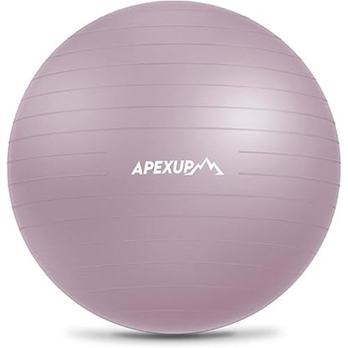 APEXUP Yoga Ball Exercise Ball Anti Slip Heavy Duty for Fitness, Balance & Core Workout
