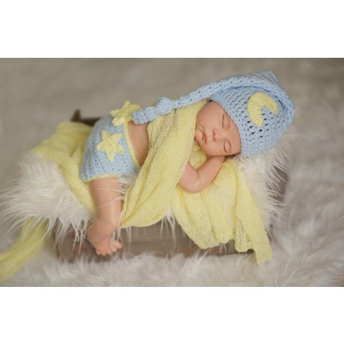 Newborn Photo Prop, Moon Hat And Diaper Cover Set, Newborn Moon Hat, Newborn Stocking Cap, Newborn Elf Hat, Long Tail Hat, Baby Star Hat