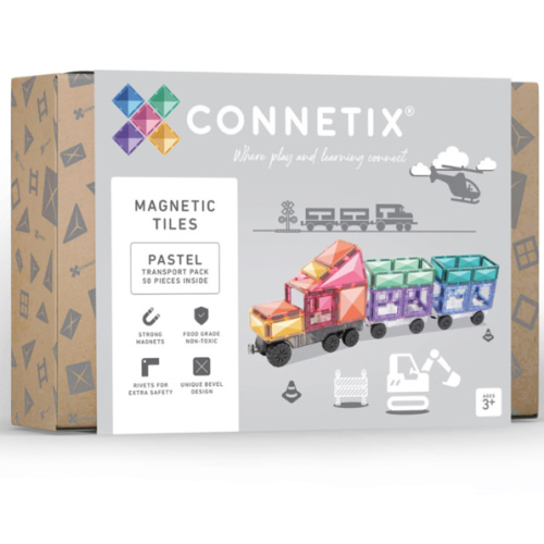 CONNETIX | Pastel Transport Pack, 50 Pieces