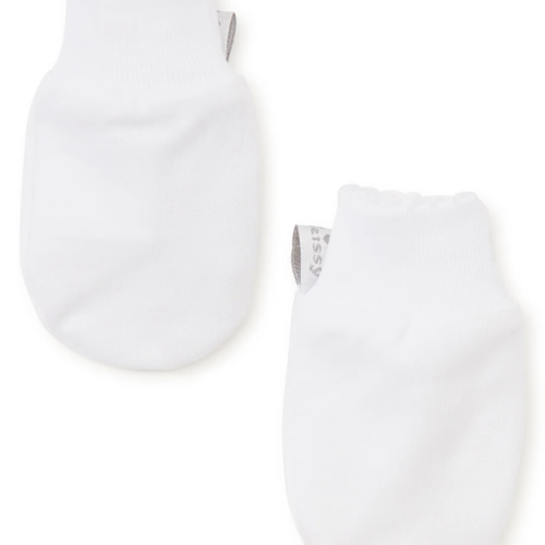 White Kissy Basics Mittens