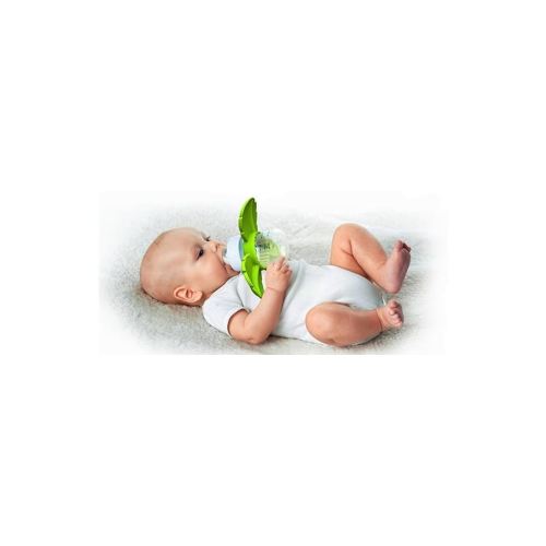 Baby Bottle Learning Tool, Great Teether, No Spilled Milk, No Bottle Propping, No Pacifier, Newborn Infant to Toddler, Tip Me Not Shower Gift