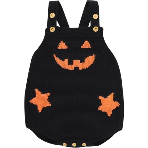 Unisex Baby Girl Boy Knitted Romper Jumpsuit Checkerboard Plaid One Piece Button Down Sweater Playsuit Clothes