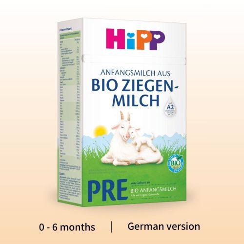 HiPP Goat PRE – Organic Goat Milk Formula 0-6 months, German Version (400g)