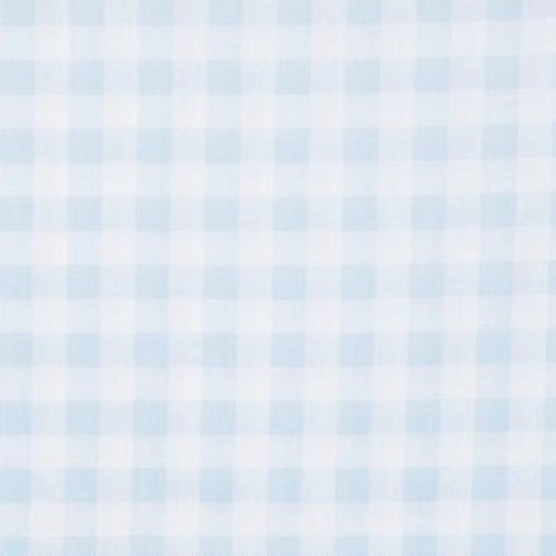 Fitted Crib Sheet / Mini Crib Sheet / Pack N Play - Light Blue Check