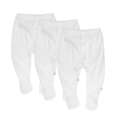 3-Pack Organic Cotton Footed Pants | Honest Baby Clothing