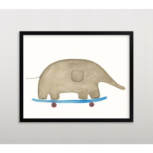 Minted® Fast Riders Framed Gallery Art by Francisca Reyes | Pottery Barn Kids — ELEPHANT