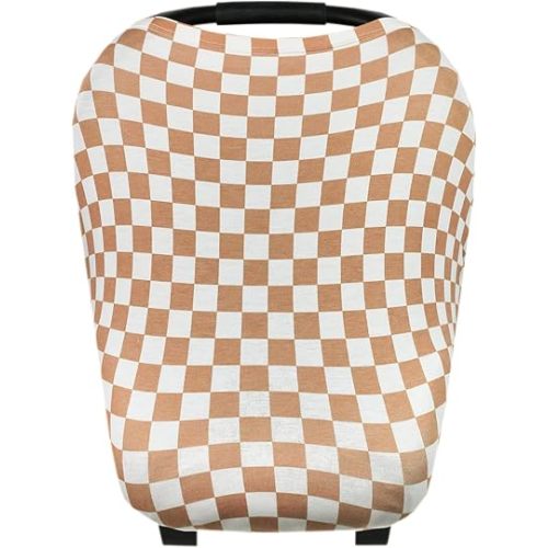 Copper Pearl Multi-Use Cover: Car Seat Covers, Nursing Cover, and Stroller Cover for Sun - Stretchy Fabric, All-Season Use, Stylish Designs, Easy Access for Moms - Rad